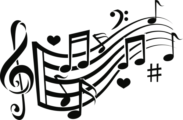 Нотки трафарет