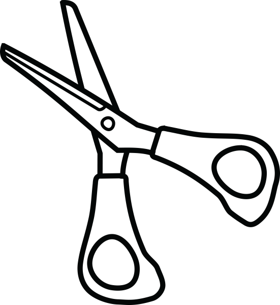 Трафарет ножницы