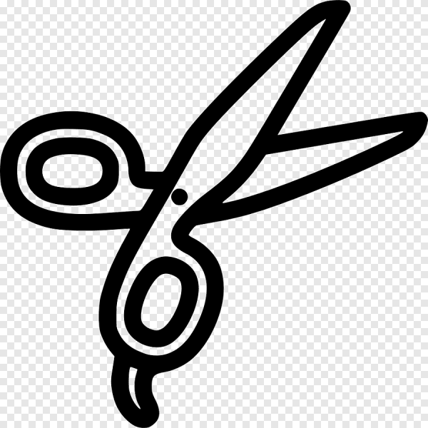 Трафарет ножницы парикмахерские