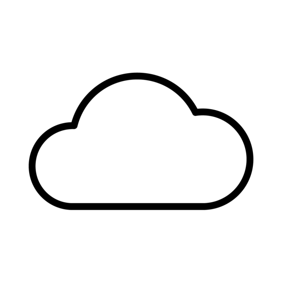 Облако раскраска для малышей