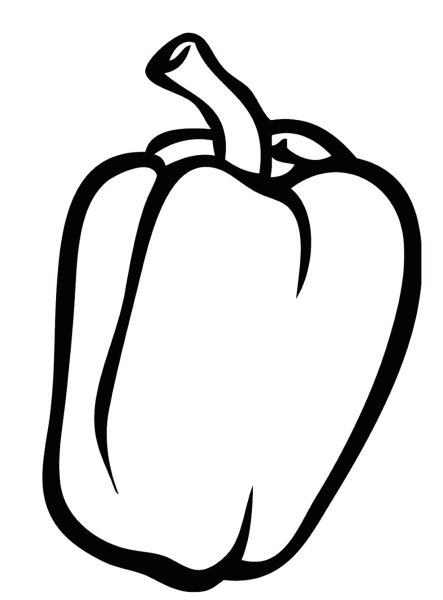 Перец раскраска для детей