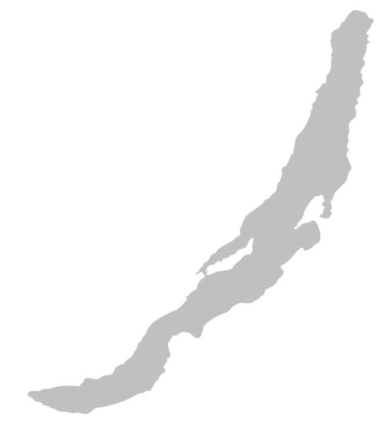 Контур озера Байкал