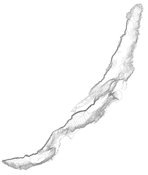 Силуэт озера Байкал