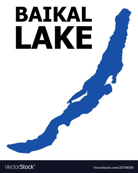 Контур озера Байкал