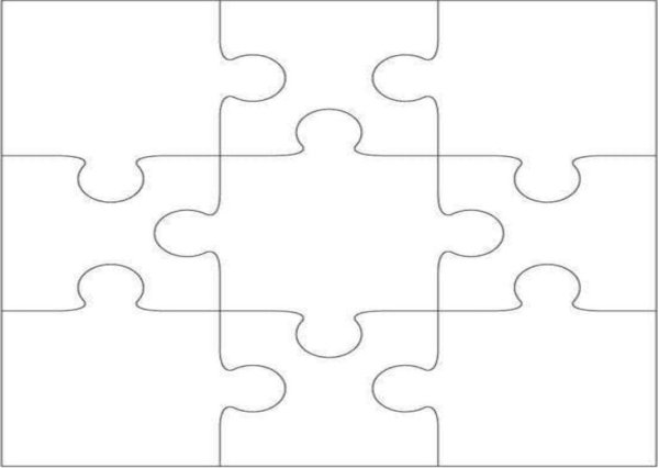 Пазл макет