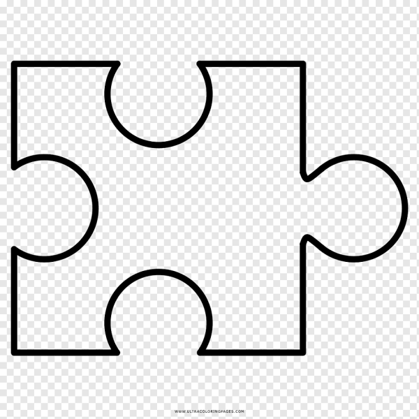 Трафарет "пазл"