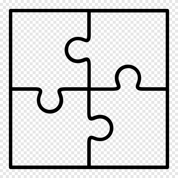 Пазл из четырех частей