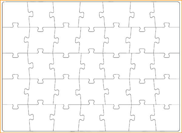Сетка для разрезания пазлов