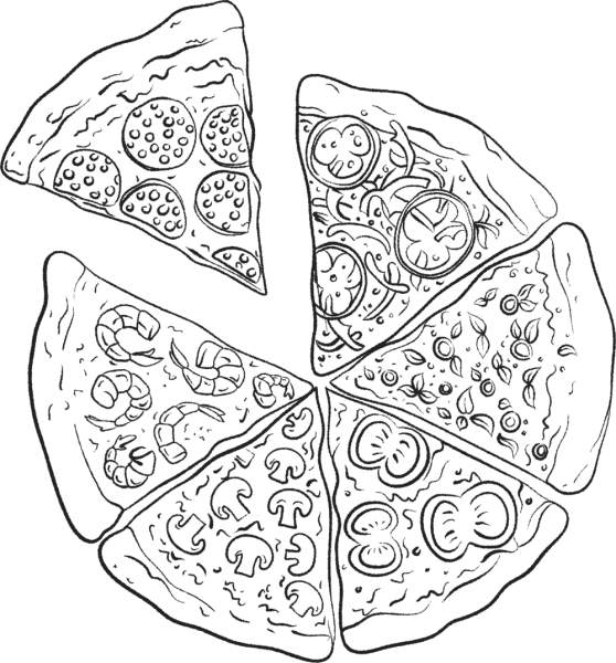 Пицца рисунок для детей