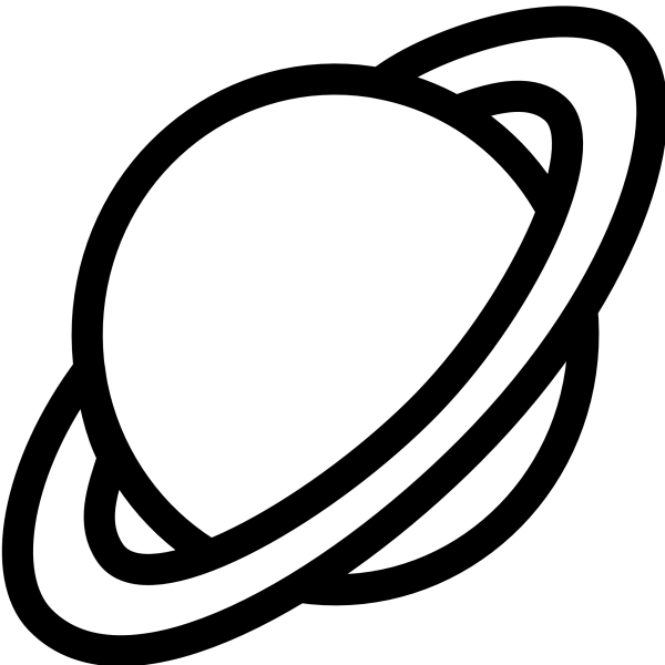 Трафарет планеты Сатурн