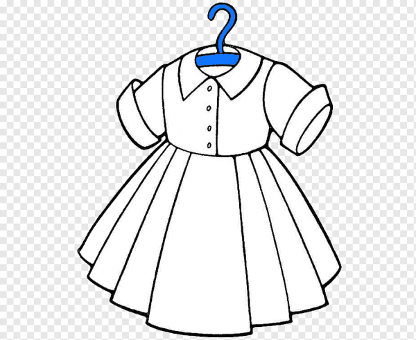 Платье детское раскраска