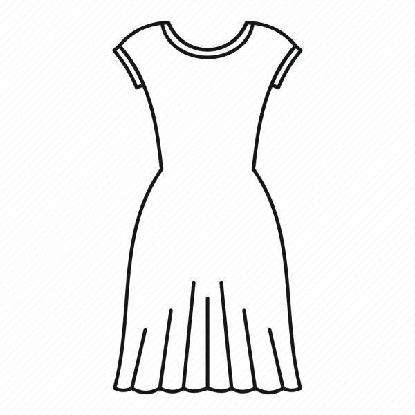 Платье контур для детей