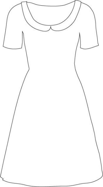 Платье трафареты для детей