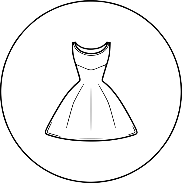 Платье векторное изображение