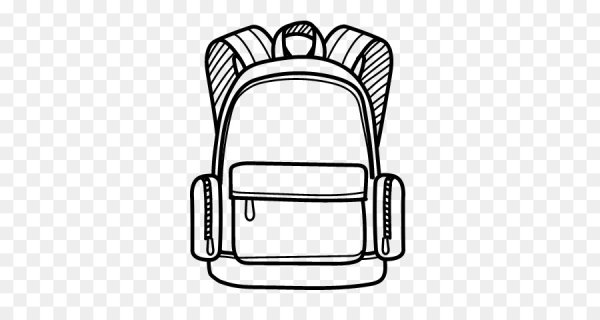 Портфель школьный трафарет