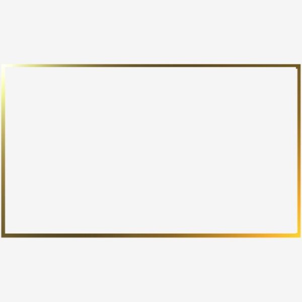 Золотая рамка прямоугольная