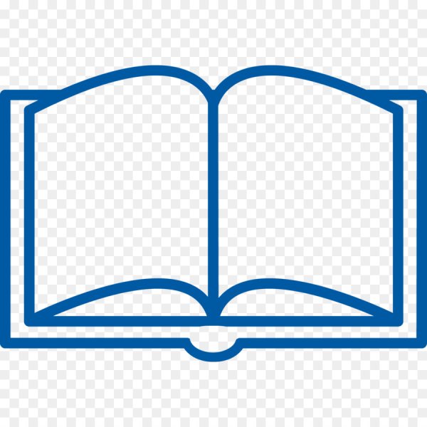 Контур книги раскрытой