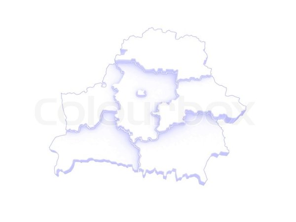 Территория Беларуси на белом фоне