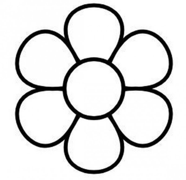 Трафарет ромашки