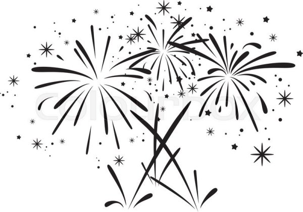 Фейерверк рисунок
