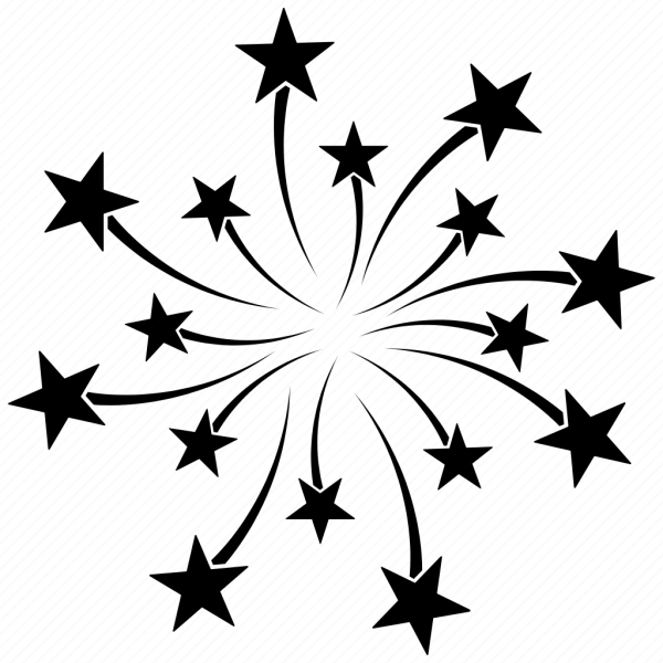 Фейерверк силуэт