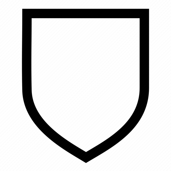 Щит черный контур