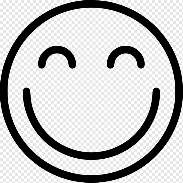 Смайл черно белый