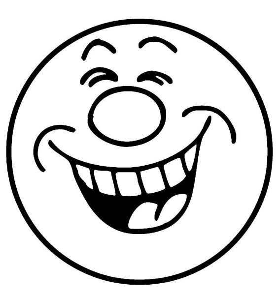 Смайлик черно белый