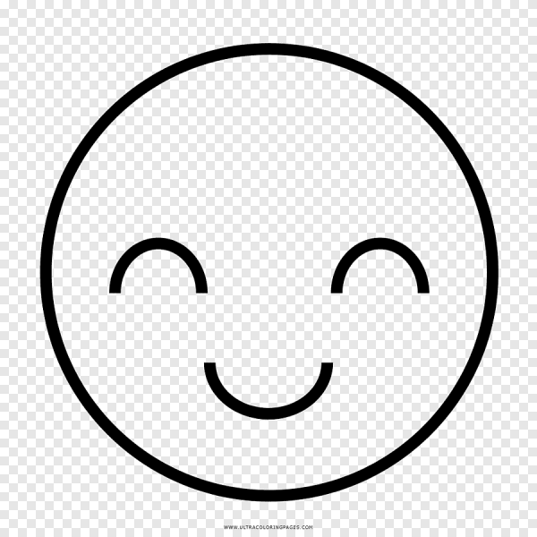 Смайл черно белый