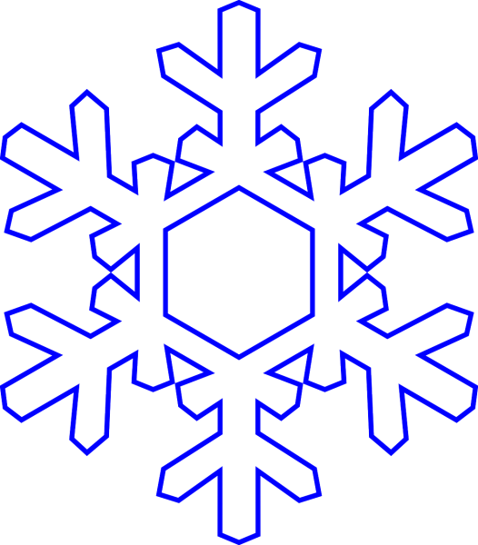 Снежинка контур