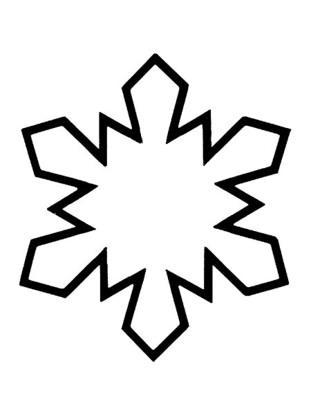 Трафарет «снежинки»