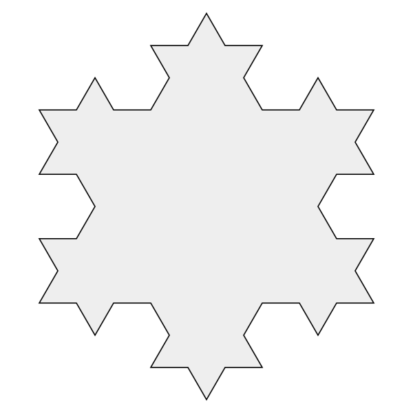 Снежинка контур на прозрачном фоне