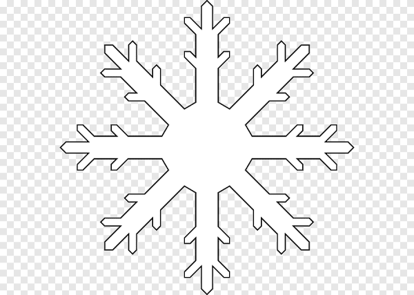 Снежинка контур