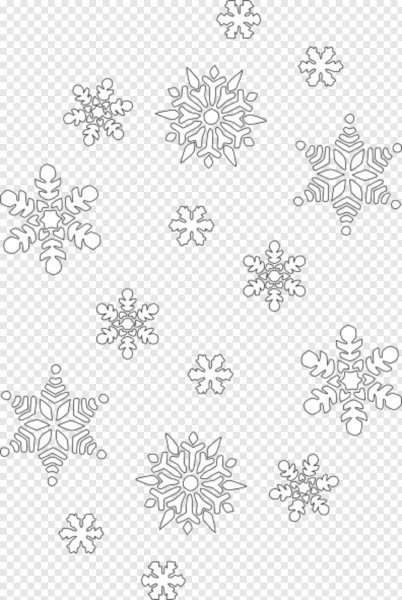 Снежинки вектор много