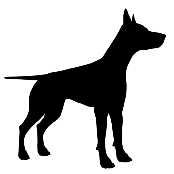 Силуэтное изображение собаки
