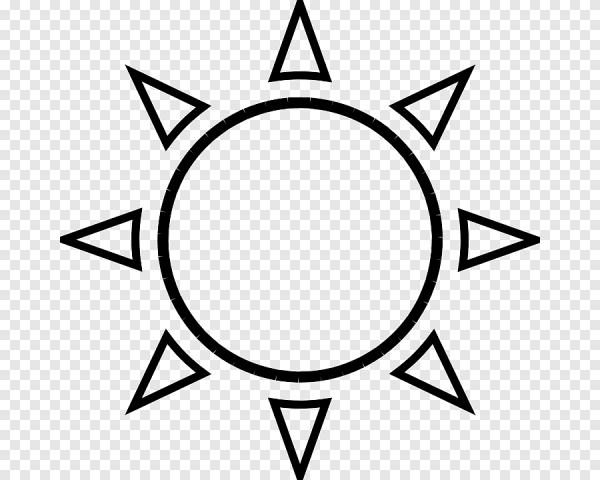 Солнце черно белое