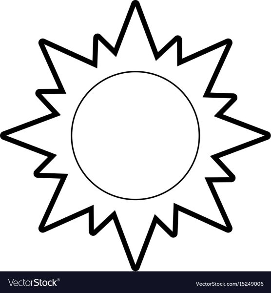 Солнышко трафарет для вырезания