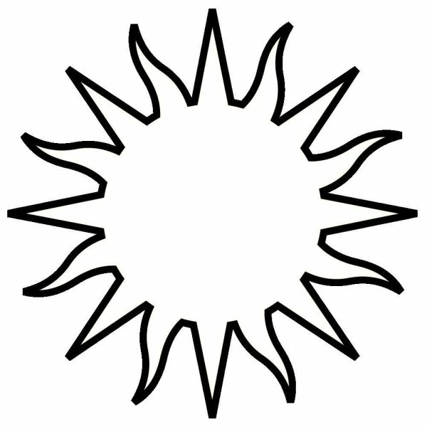 Солнышко контур