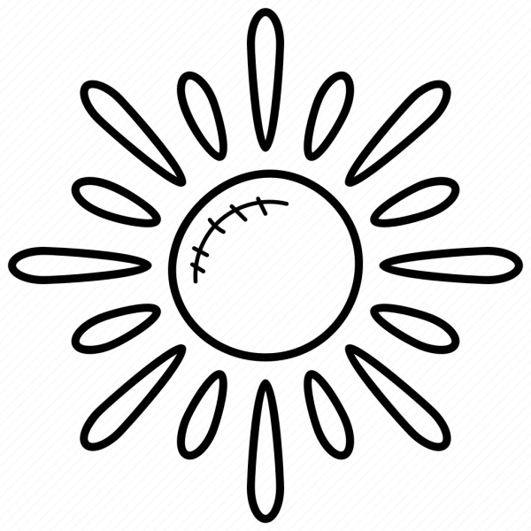 Солнце контур