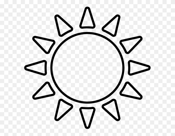 Солнце контур