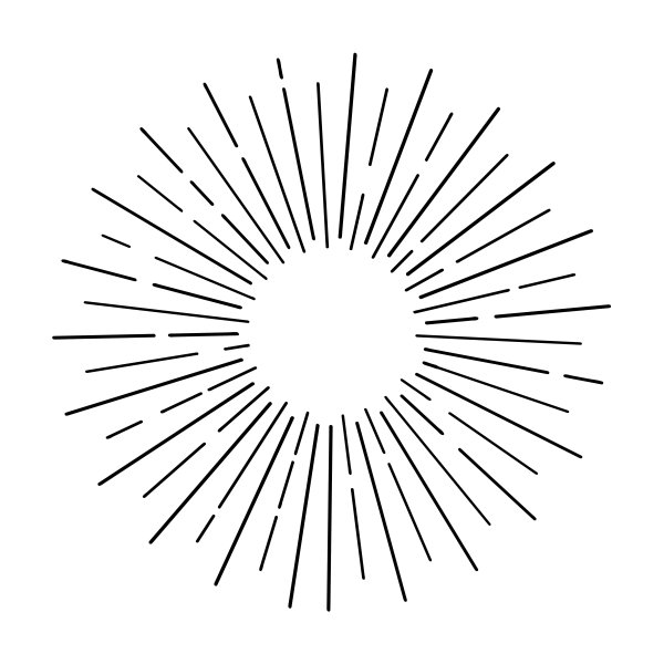 Лучи по кругу вектор