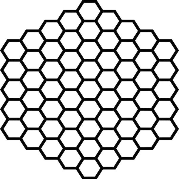 Гексагональная сетка а4