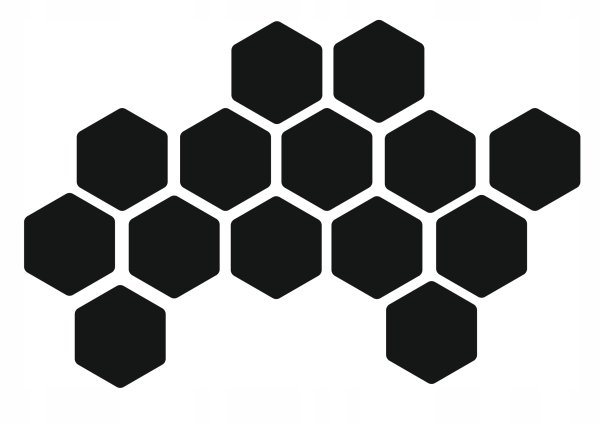 Наклейка соты на авто