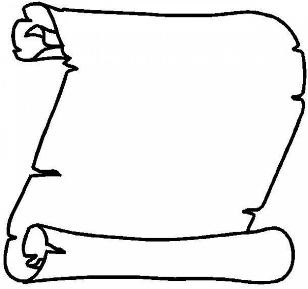 Свиток черно белый