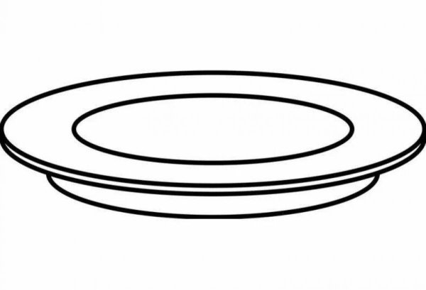 Тарелка раскраска