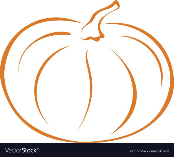 Контур тыквы для вырезания