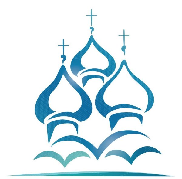 Купола православной церкви в векторе