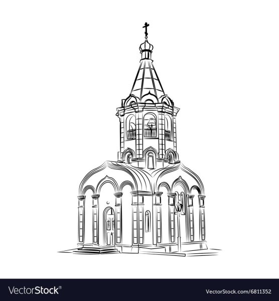 Церковь векторное изображение