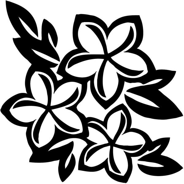 Трафарет цветочка