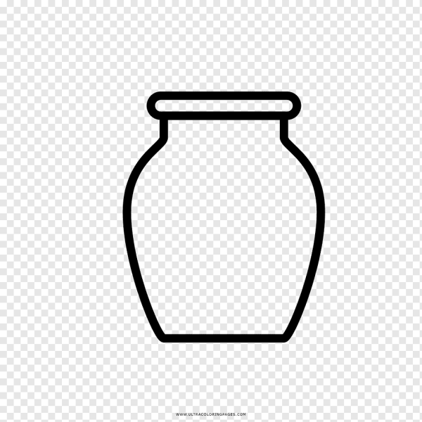 Контур ваза для раскрашивания